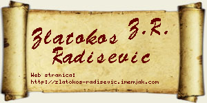 Zlatokos Radišević vizit kartica